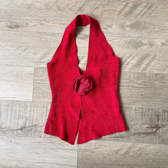 With jean rose top / red - Picture 6 of 8